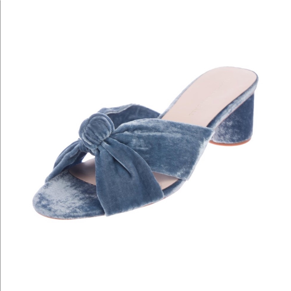 Loeffler Randall Velvet Slide Sandles